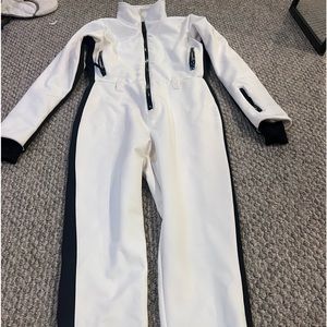 Asos ski suit in white and black trim in a size US 6 UK 10 and EU 38 used/washed